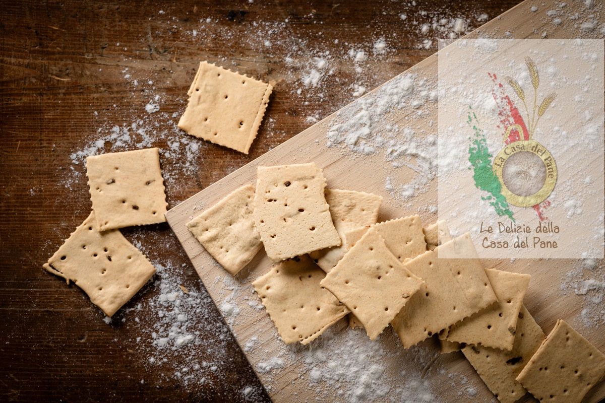 Crackers Vegani sfogliati a mano EVO 200 gr