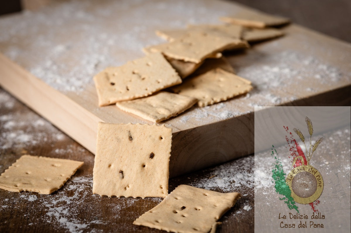 Crackers Vegani sfogliati a mano alla cipolla